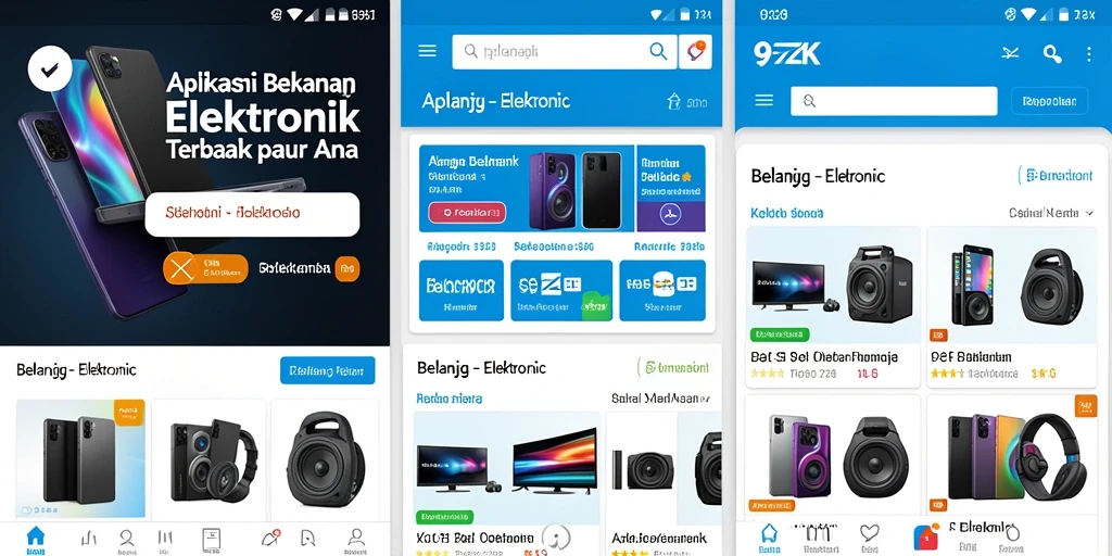 Antarmuka aplikasi 9ZK yang menarik dan mudah digunakan.
