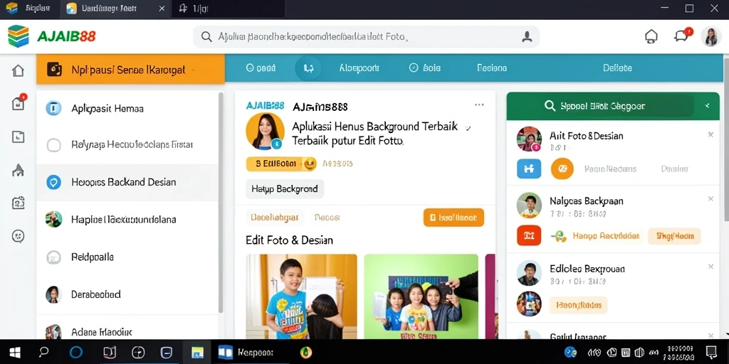 Antarmuka AJAIB88 untuk penghapusan latar belakang yang sederhana dan efisien.