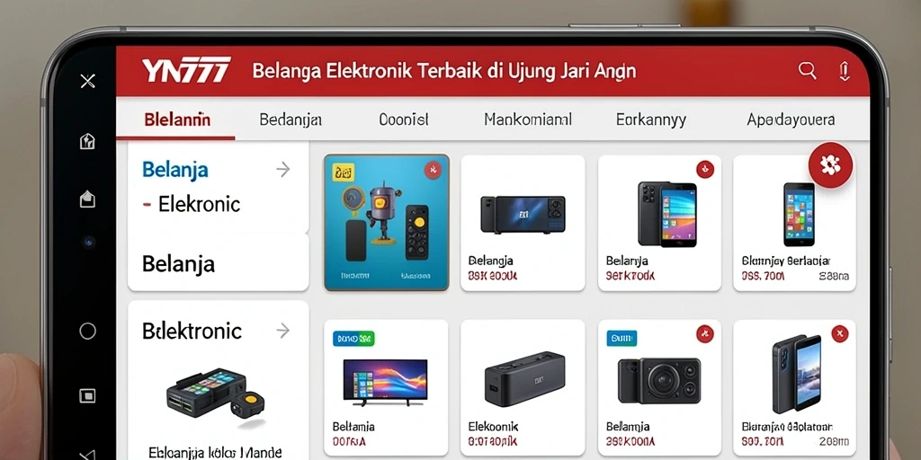 Antarmuka aplikasi YN777 yang menarik dan user-friendly.