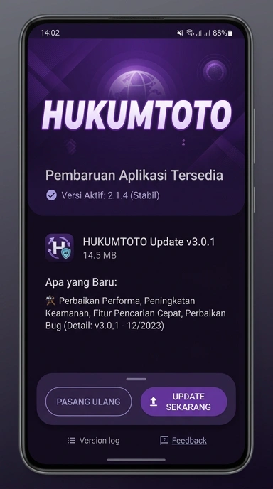 Tampilan riwayat versi hukumtoto
